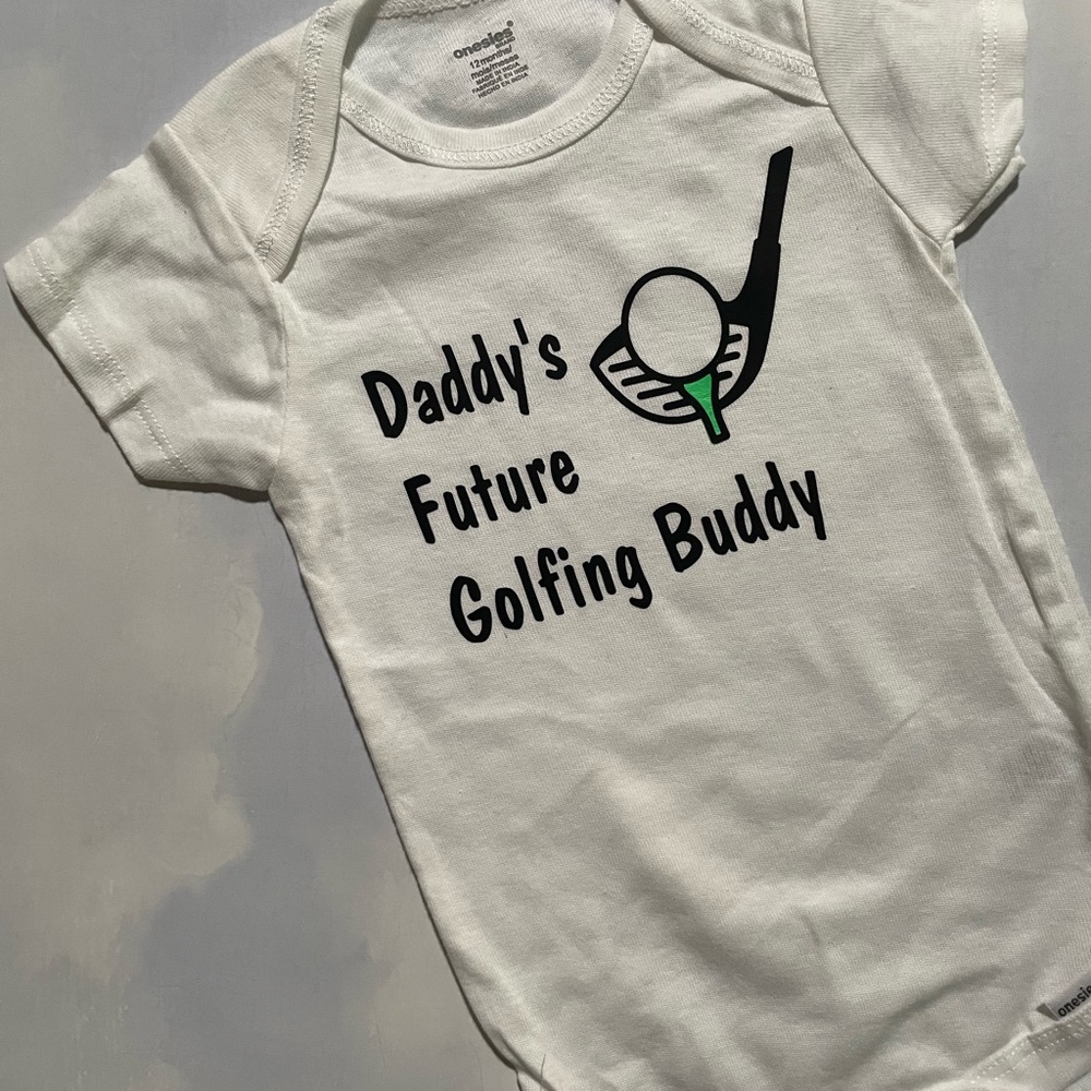 Future golfing buddy baby onesie Father’s Day gift new size 12 months golf new